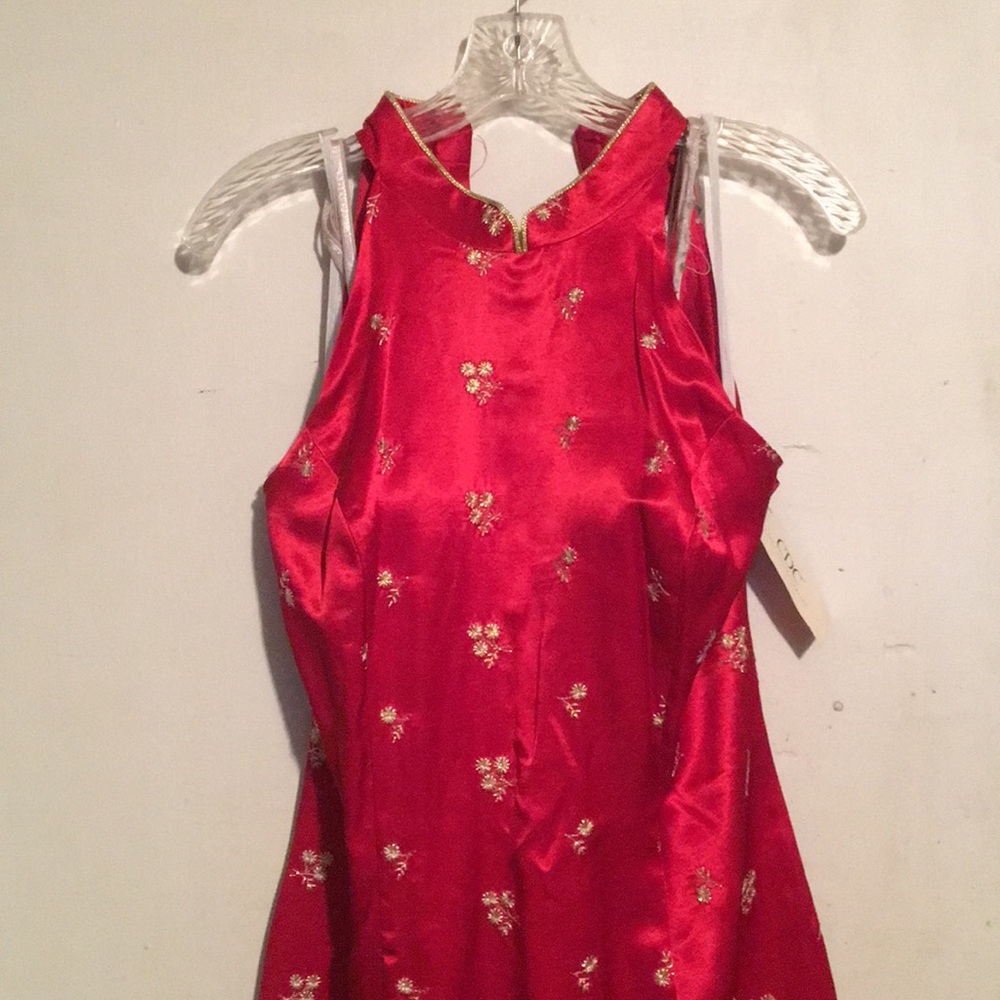 Exotic red Asian inspired dress!